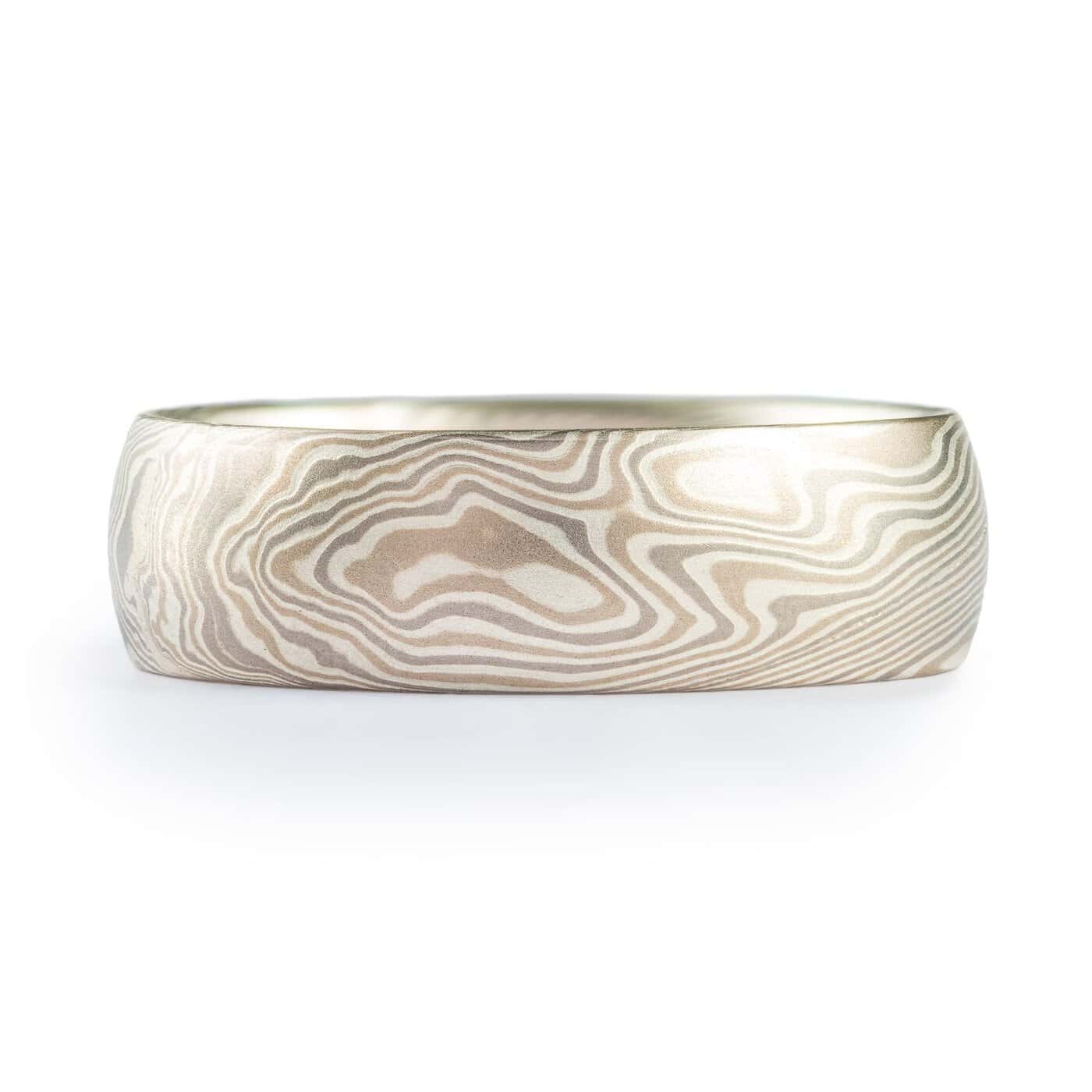 Elegant Smokey Mokume Gane Ring - Image 2