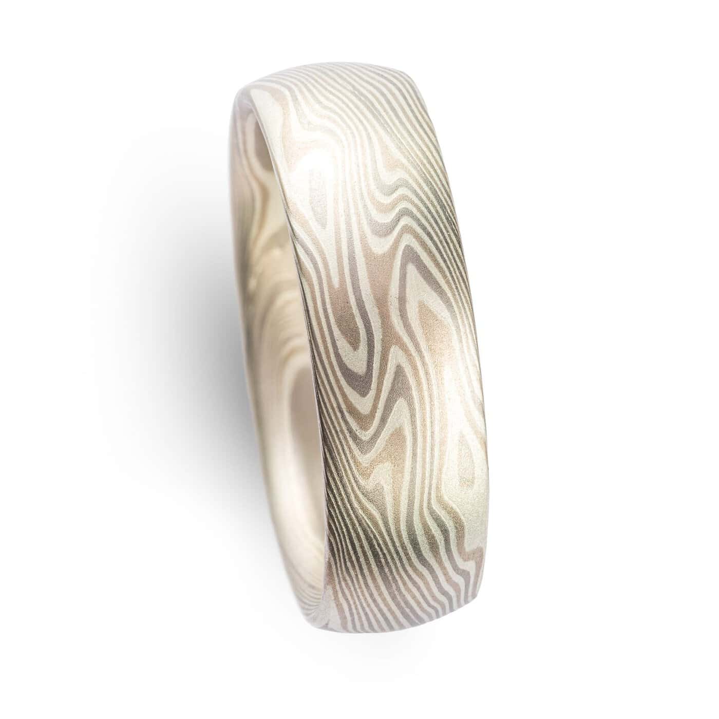 Elegant Smokey Mokume Gane Ring - Image 4