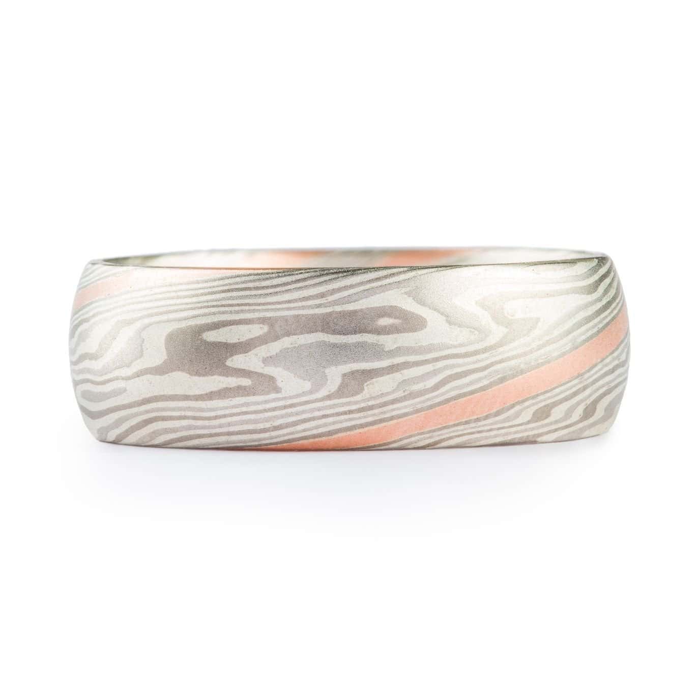 Elegant Twist Mokume Ring in Custom Palette with Stratum - Image 2