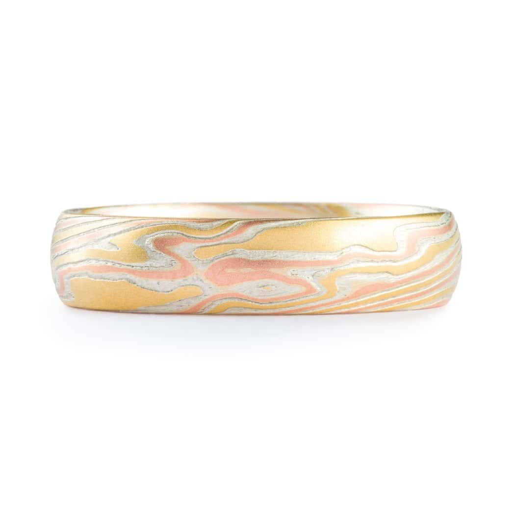 Dynamic 18kt Mokume Band - Image 2