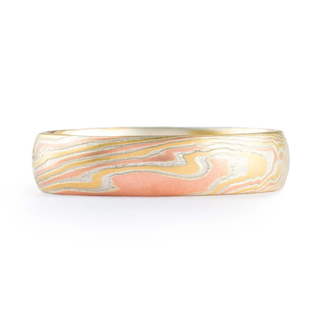 Dynamic 18kt Mokume Band - Image 3