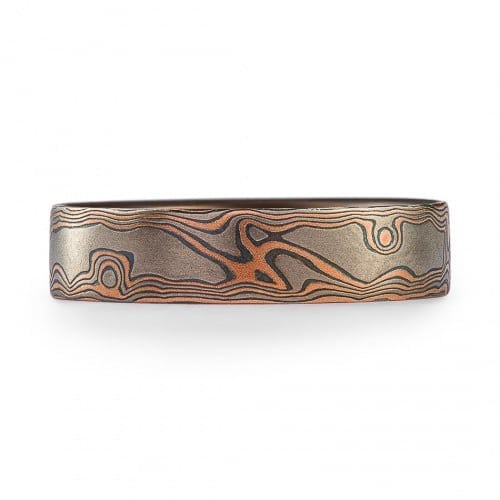 Campfire Woodgrain Pattern ring in Embers - Image 2