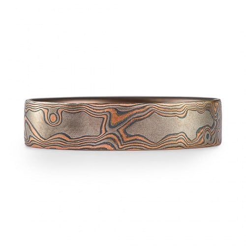 Campfire Woodgrain Pattern ring in Embers - Image 3