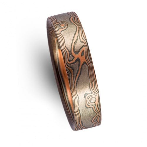 Campfire Woodgrain Pattern ring in Embers - Image 4