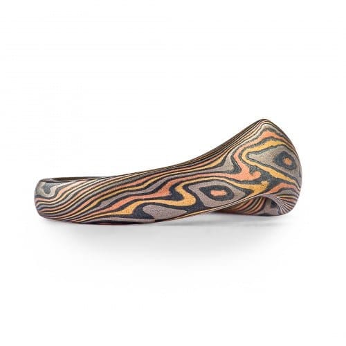 Vintage AestheticMokume Contoured Band - Image 2