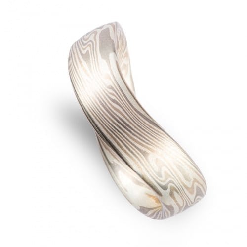 Unique Undulating Mokume Band - Image 4