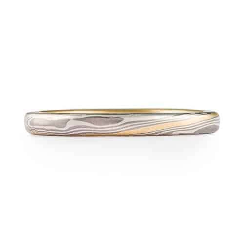 Delicate Gold Stratum Ring in Twist Pattern - Image 2