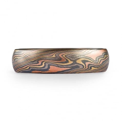 Wilderness Mokume Ring in Twist Pattern - Image 3