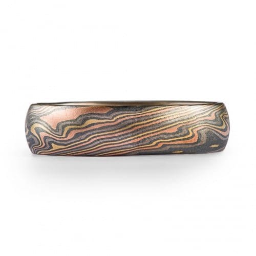Wilderness Mokume Ring in Twist Pattern - Image 2