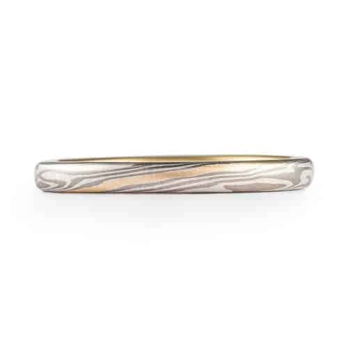 Delicate Gold Stratum Ring in Twist Pattern - Image 3