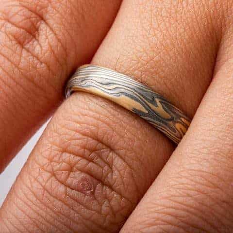 Mokume Gane Ring with Rugged Feel - Image 5