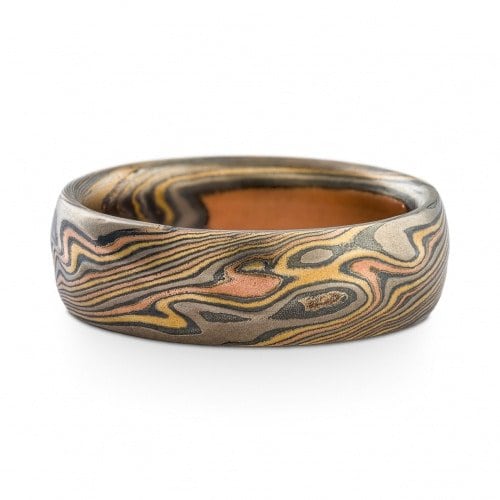 Mokume Gane Rolling Hills Ring - Image 2