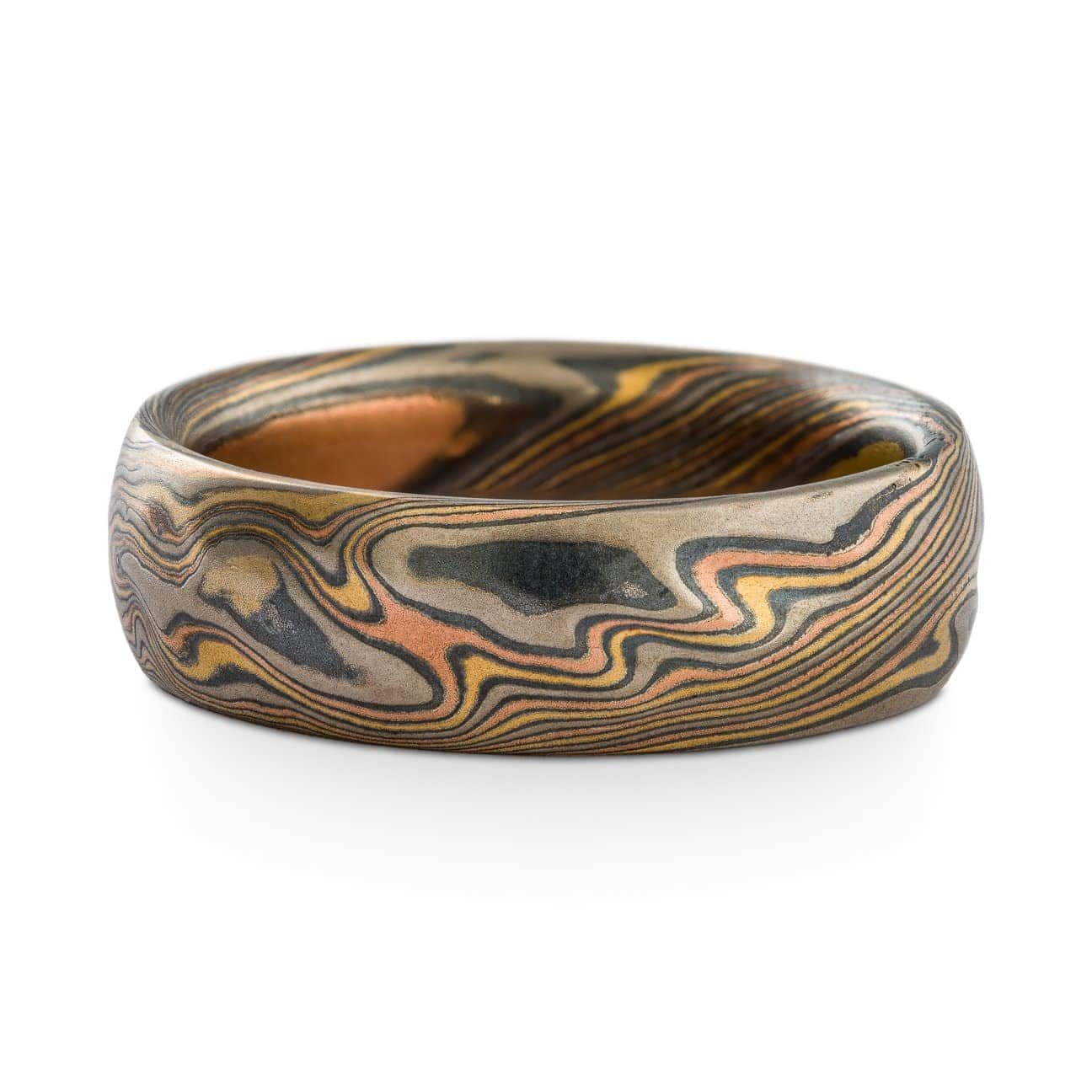 Mokume Gane Rolling Hills Ring