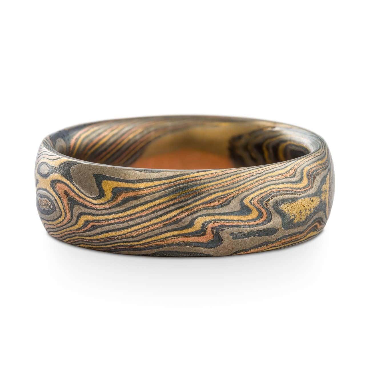 Mokume Gane Rolling Hills Ring - Image 3