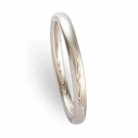 Elegant Heirloom Mokume Gane Ring Set - Image 3