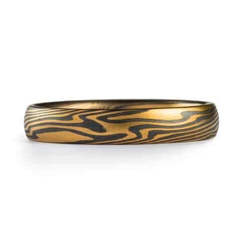 Mokume Gane Contemporary Handmade Ring - Image 2