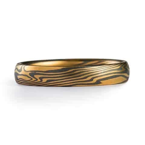 Mokume Gane Contemporary Handmade Ring - Image 3