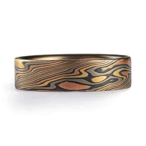 Mokume Gane Earthy Style Ring