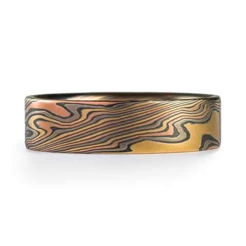 Mokume Gane Earthy Style Ring - Image 2