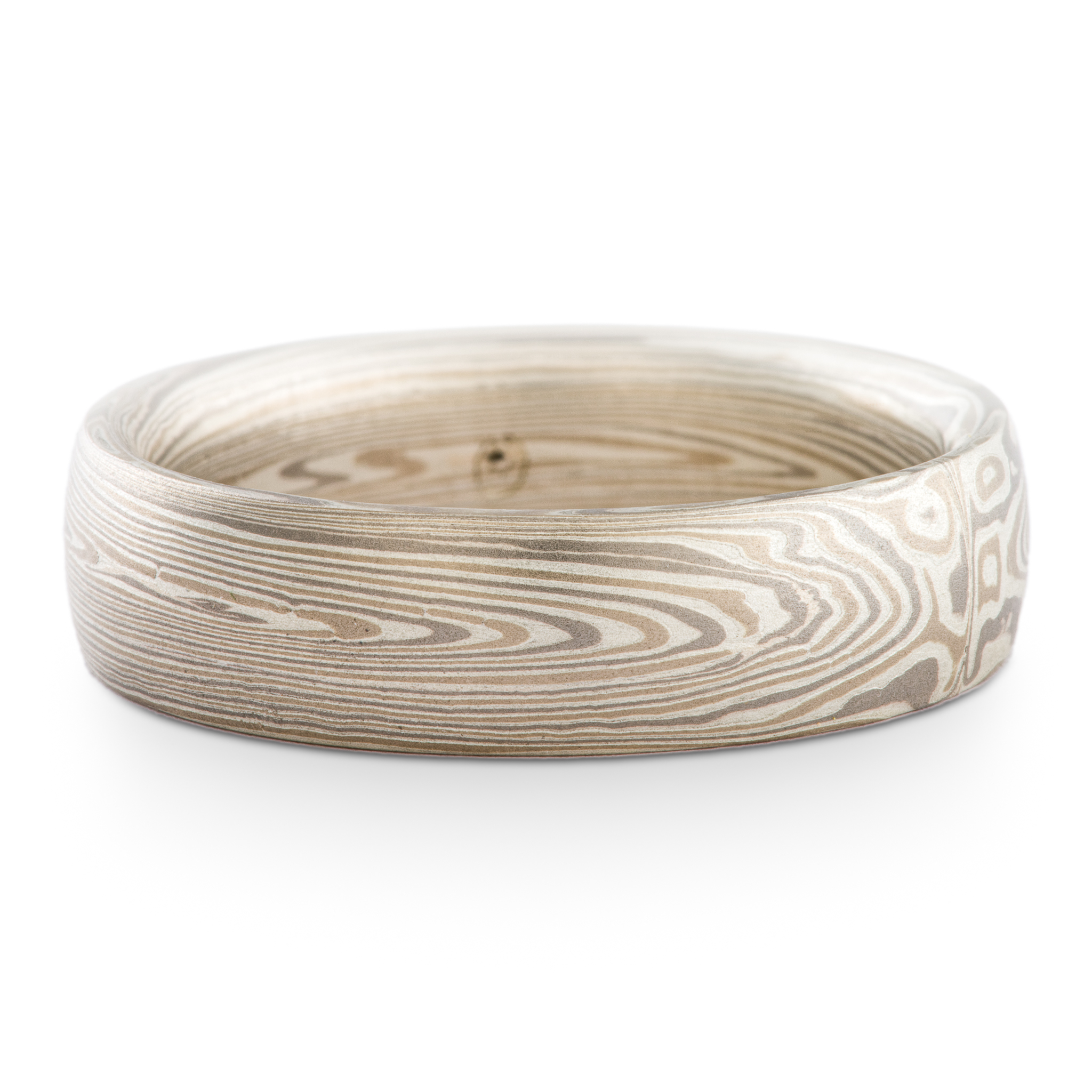 Elegant Mokume Wedding Band - Image 2