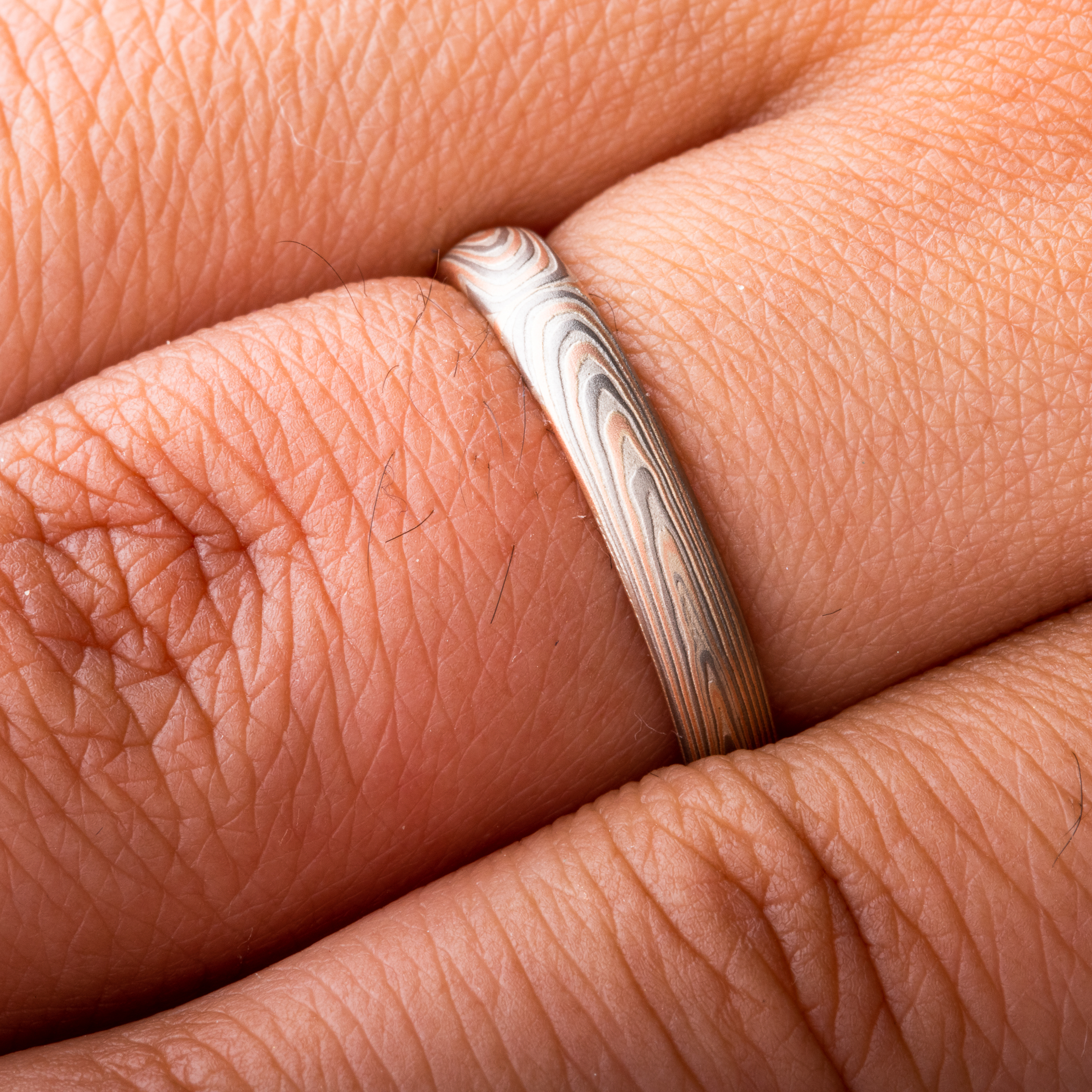 Elegant Mokume Ring or Wedding Band - Image 5