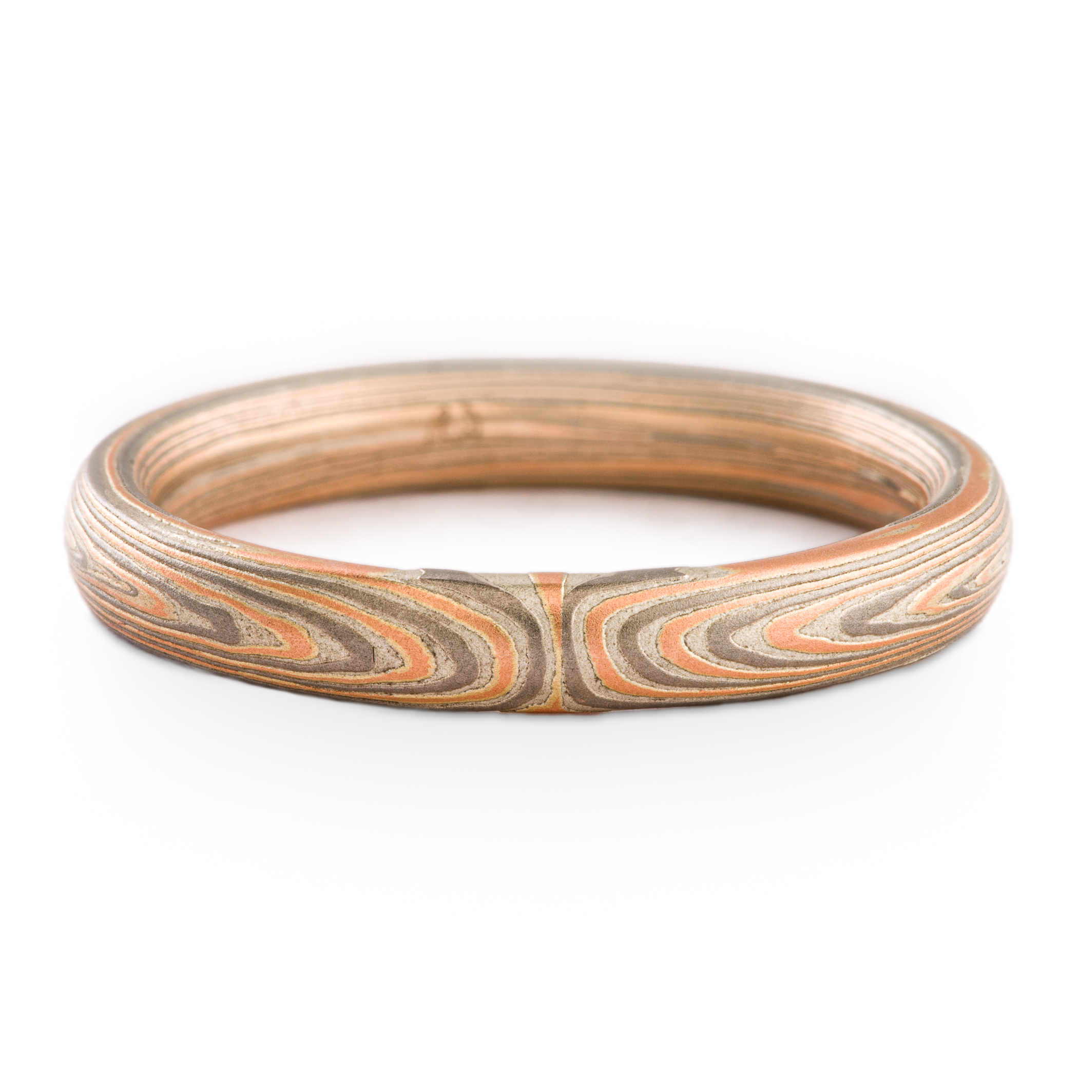 Elegant Mokume Ring or Wedding Band