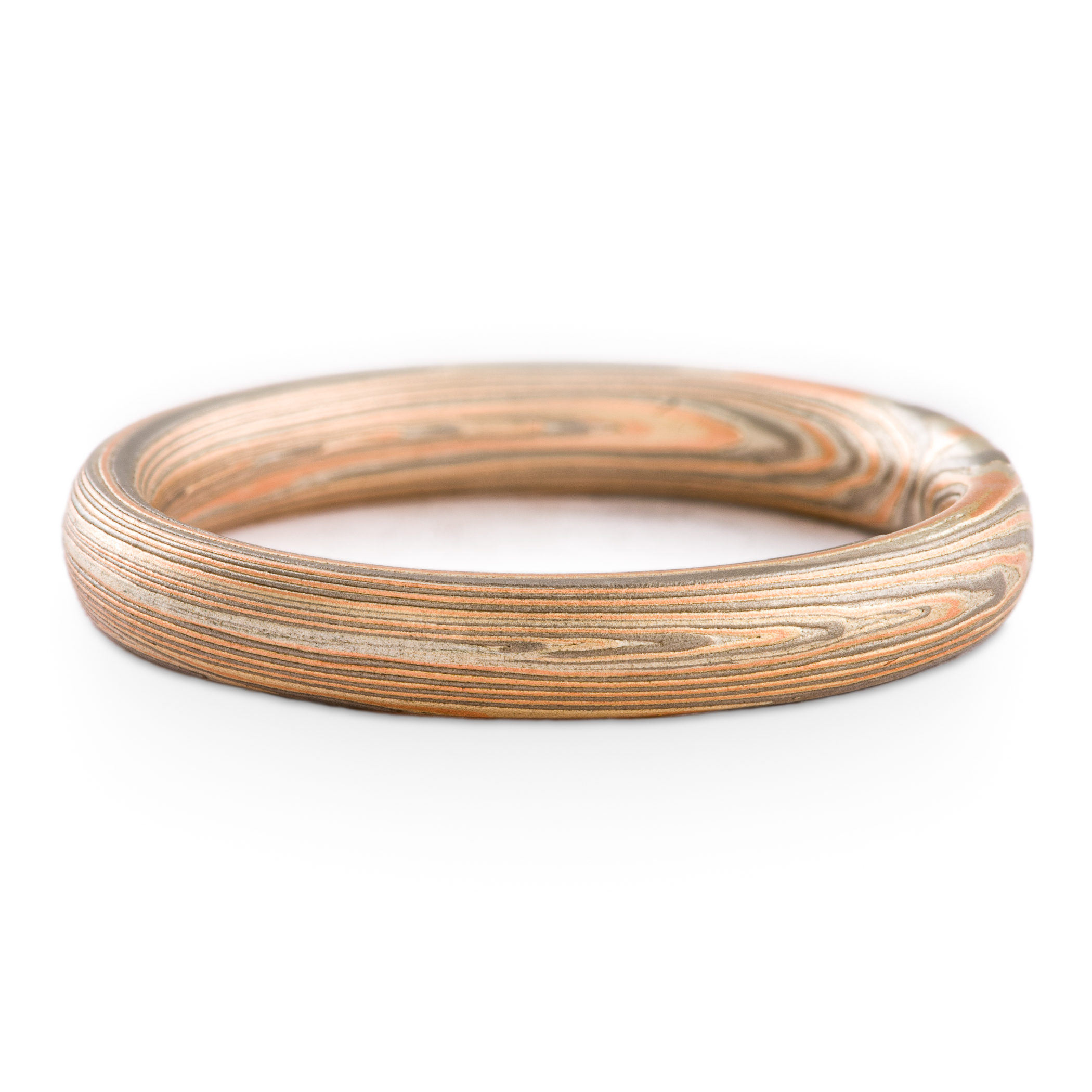 Elegant Mokume Ring or Wedding Band - Image 2