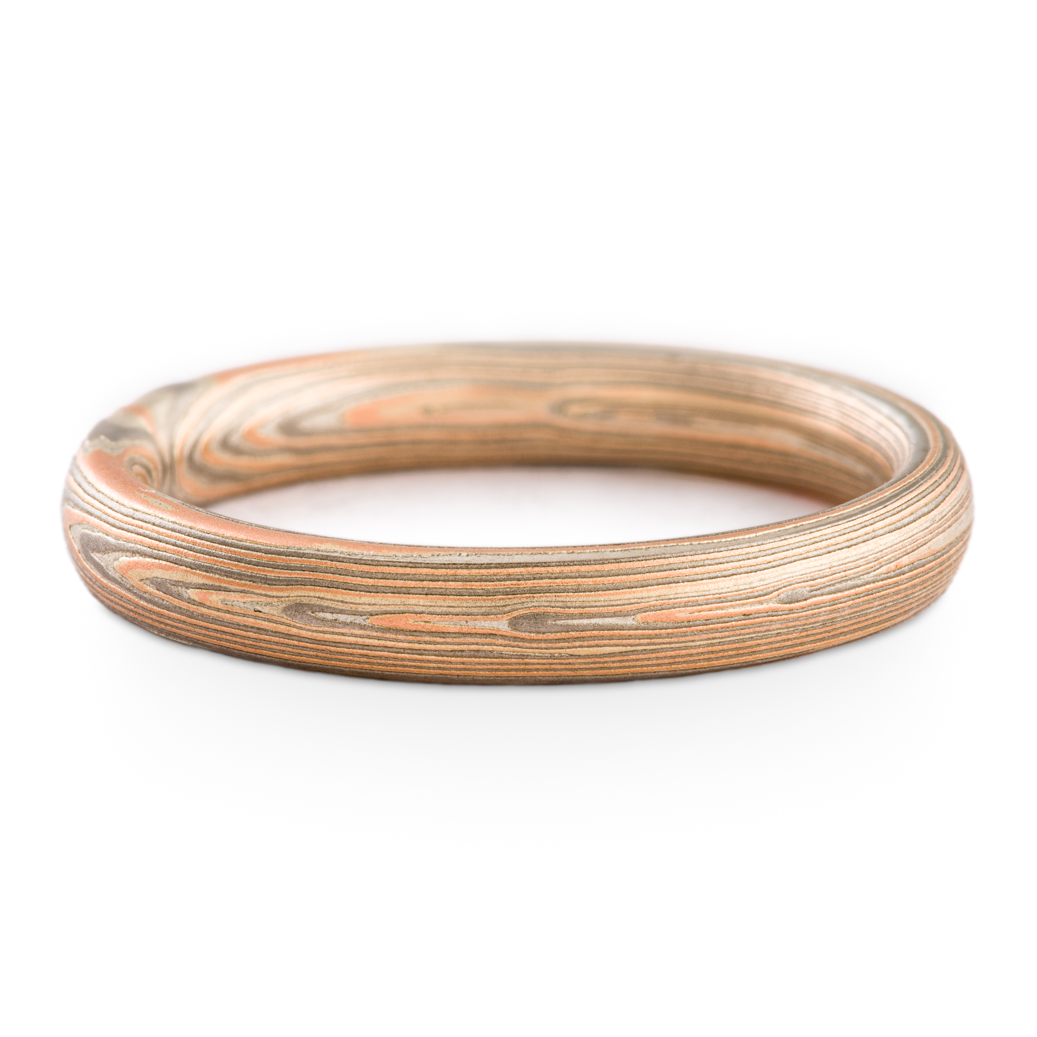 Elegant Mokume Ring or Wedding Band - Image 3
