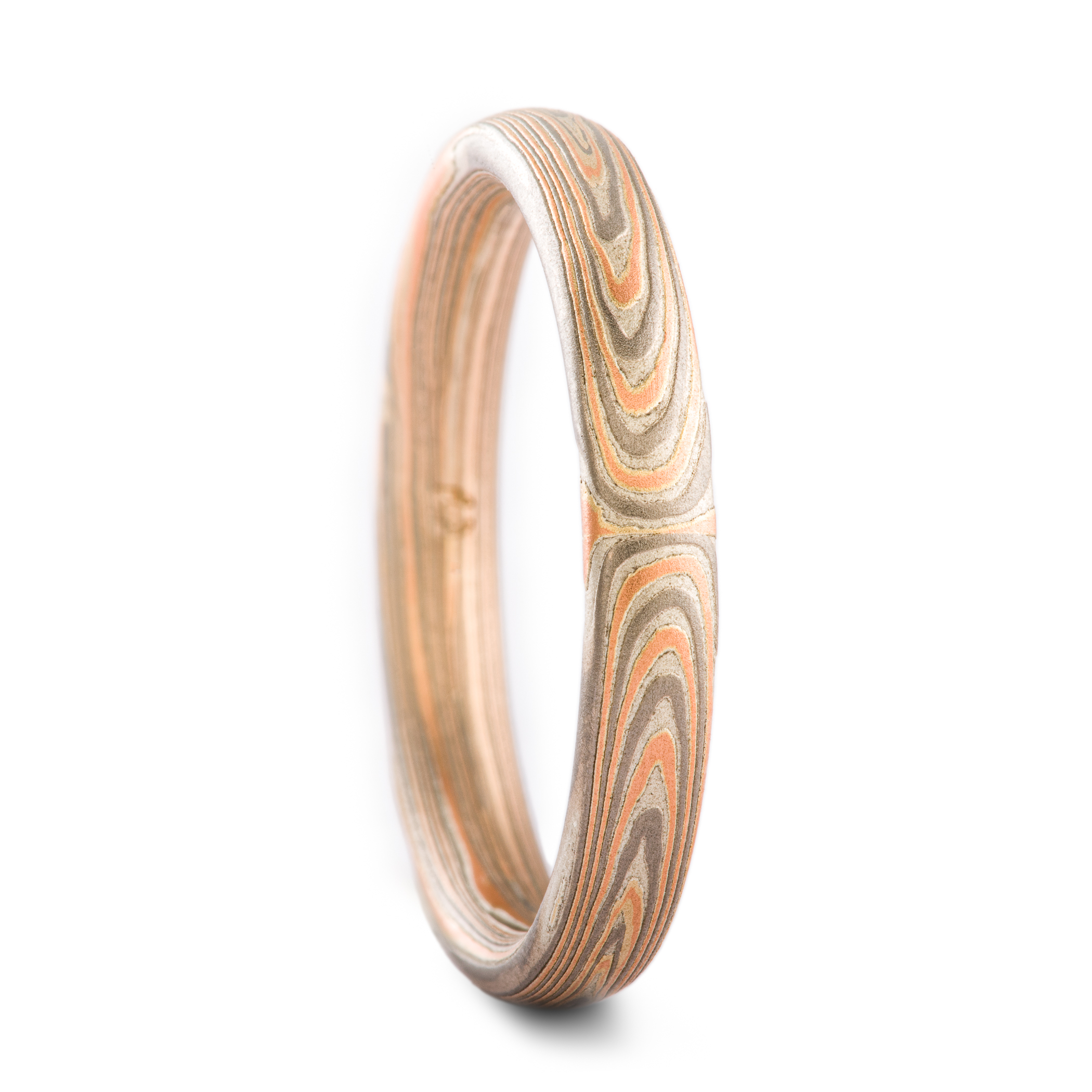 Elegant Mokume Ring or Wedding Band - Image 4