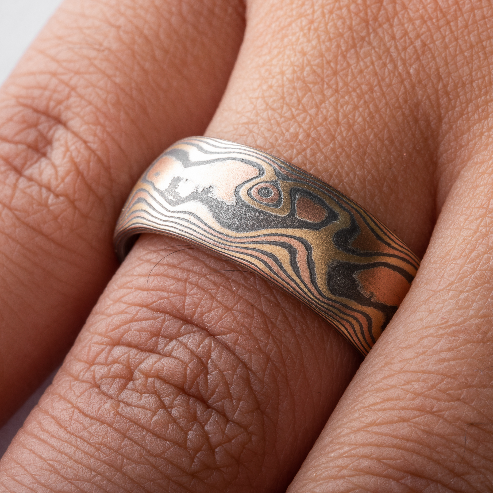 Wild Forest Mokume Band - Image 5