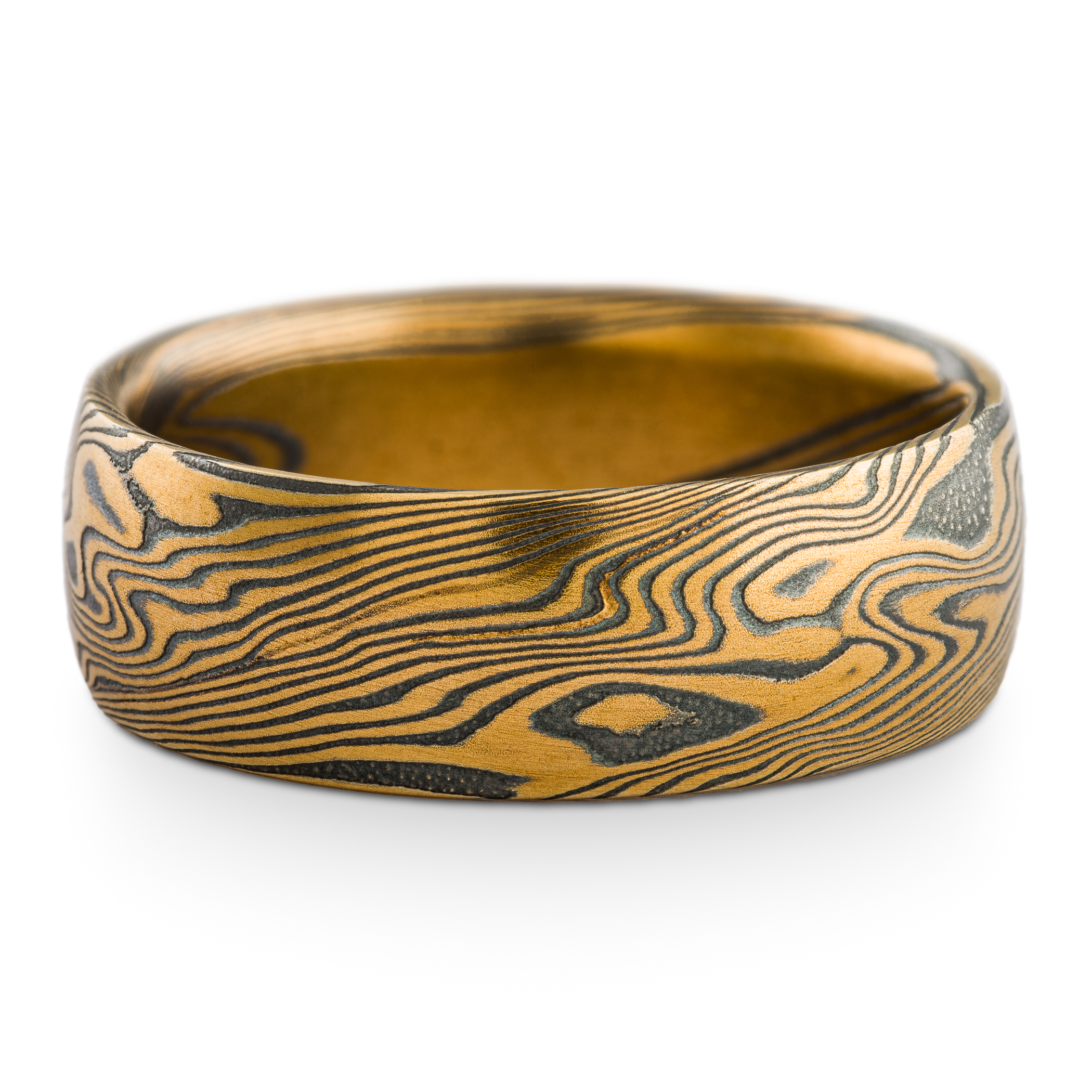 Fierce Mokume Ring in Twisted Pattern - Image 2
