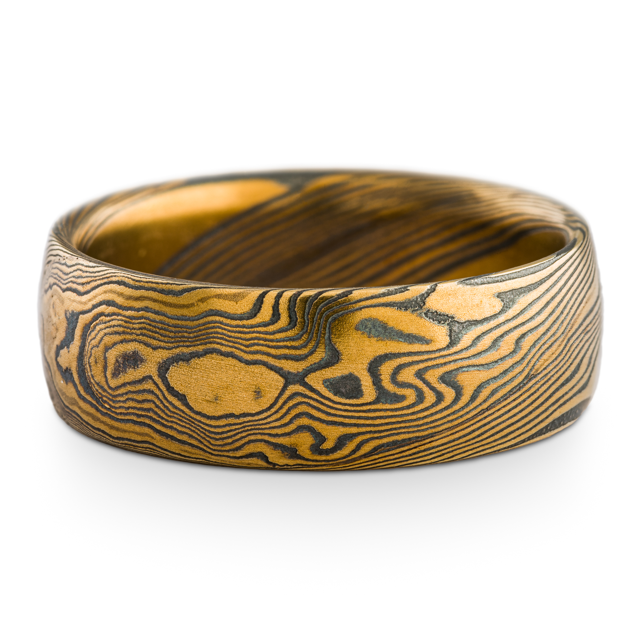 Fierce Mokume Ring in Twisted Pattern - Image 3
