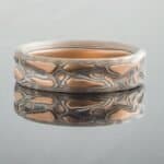 Hand Crafted Mokume Wedding Band - Image 2