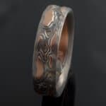 Hand Crafted Mokume Wedding Band - Image 4