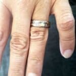 Hand Crafted Mokume Wedding Band - Image 5
